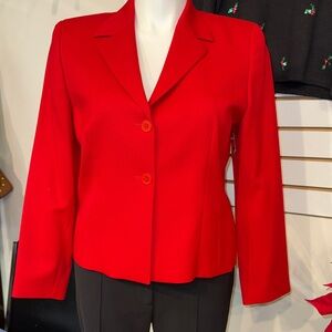 Pendleton 100% Virgin Wool Elegant Red Women's Blazer